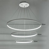 Modern LED Pendant with 3 Circle Rings - Dimmable Pendant Living and Home 
