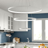 Modern LED Pendant with 3 Circle Rings - Dimmable Pendants Living and Home Non-Dimmable 