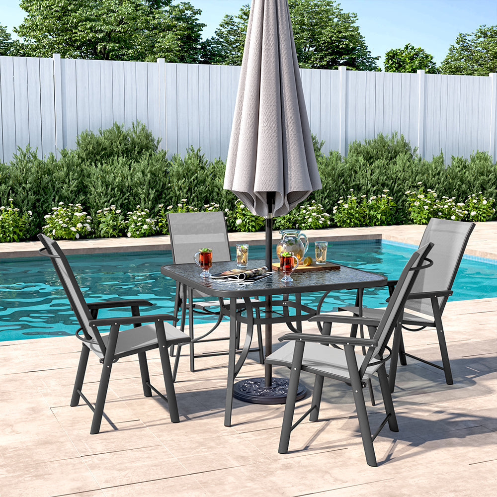 3/5pcs Garden Patio Dining Set Outdoor Furniture Garden Dining Sets Living and Home 