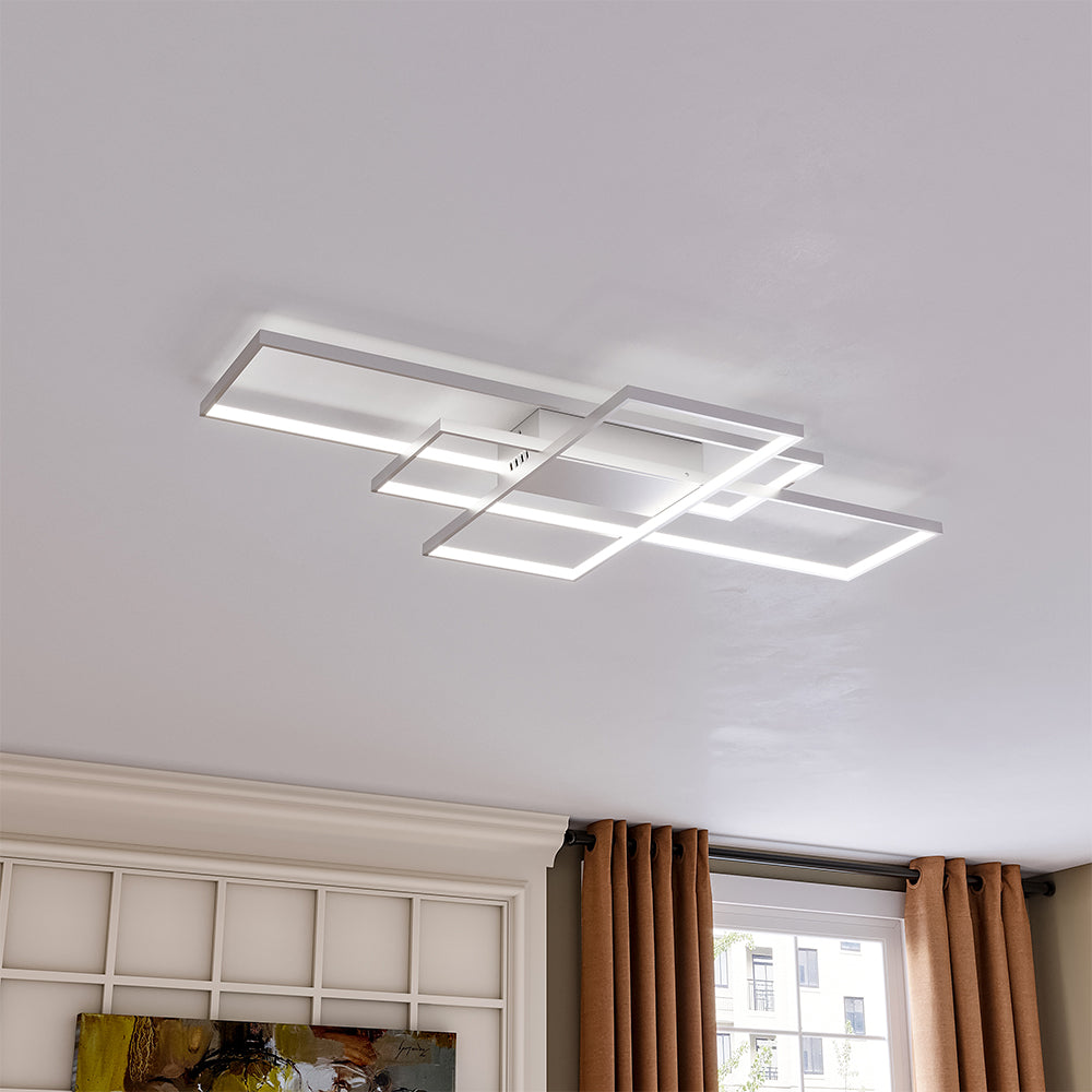 Rectangular Led Ceiling Light TML 48W 72W Black White Rectangular LED