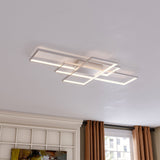 62/80W LED Ceiling Light 3000K-6000K Color Changing Dimmable Lighting Ceiling Lights Living and Home 62W 90cm 