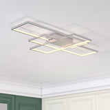 62/80W LED Ceiling Light 3000K-6000K Color Changing Dimmable Lighting Ceiling Lights Living and Home 80W 110cm 