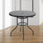 glass garden table