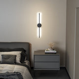 Minimalistic Linear LED Wall Sconce for Living Room Bedroom Wall Lamps Living and Home White 