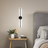 Minimalistic Linear LED Wall Sconce for Living Room Bedroom Wall Lamps Living and Home White 