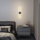 Minimalistic Linear LED Wall Sconce for Living Room Bedroom Wall Lamps Living and Home Warm 
