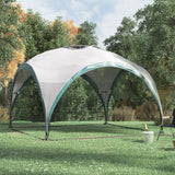 3X3m Grey and Green Outdoor Canopy Canopies & Gazebos Living and Home 