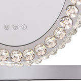 Dimmable Hollywood Led Makeup Mirror Luxury Crystal Diamante Oval Vanity Mirror Face Mirrors Living and Home 