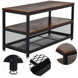 Industrial Rustic Wood TV Stand Industrial Style Furniture End Tables Living and Home 