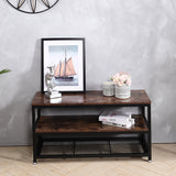 Industrial Style Console Table Rustic Wood TV Stand