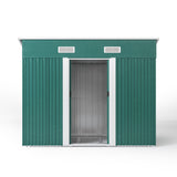Garden Steel Shed with Skillion Roof Top Garden storage Living and Home 
