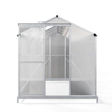 White Framed Garden Hobby Greenhouse with Vent Garden Storages & Greenhouses Living and Home 