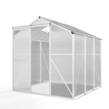 White Framed Garden Hobby Greenhouse with Vent Garden Storages & Greenhouses Living and Home 