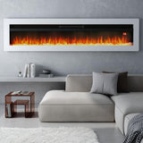 1800W Freestanding Electric Fireplace Insert Wall Mounted Electric Heater Remote Control Fireplaces Living and Home 
