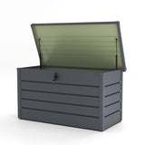 Garden Steel Box 300L Patio Waterproof Storage Box Garden Storages & Greenhouses Living and Home 
