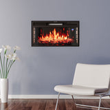 28 Inch Insert Electric Fireplace 7 Flame Colours with Remote Fireplaces Living and Home 