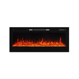 60 Inch Black Wall Mounted Fireplace with Changeable Mirror Effect Wall Mounted Fires Living and Home 