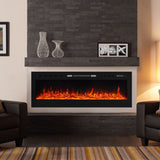 36/40/50/60 Inch 5120 BTU Wall Mounted Fireplace 12 Flame