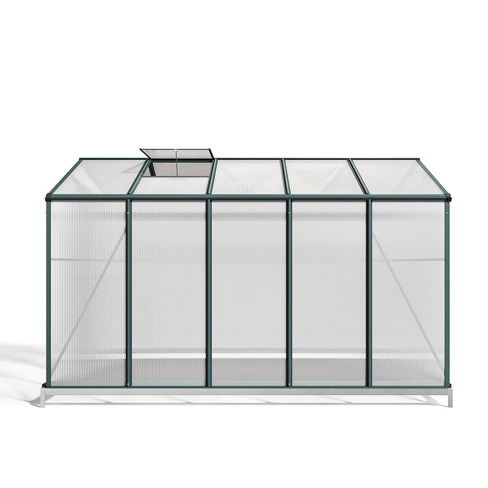 10' x 6' ft Garden Hobby Greenhouse Green Framed with 2 Vents Garden Storages & Greenhouses Living and Home 