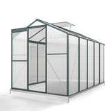10' x 6' ft Garden Hobby Greenhouse Green Framed with 2 Vents Garden Storages & Greenhouses Living and Home 