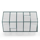 10' x 6' ft Garden Hobby Greenhouse Green Framed with 2 Vents Garden Storages & Greenhouses Living and Home 