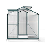 4' x 6' ft Garden Hobby Greenhouse Green Framed with Vent Garden Storages & Greenhouses Living and Home 