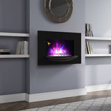 35inch Wall Mounted Electric Fireplace with Pebble Bowl 7 Flame Colours Electric Fireplaces Living and Home 