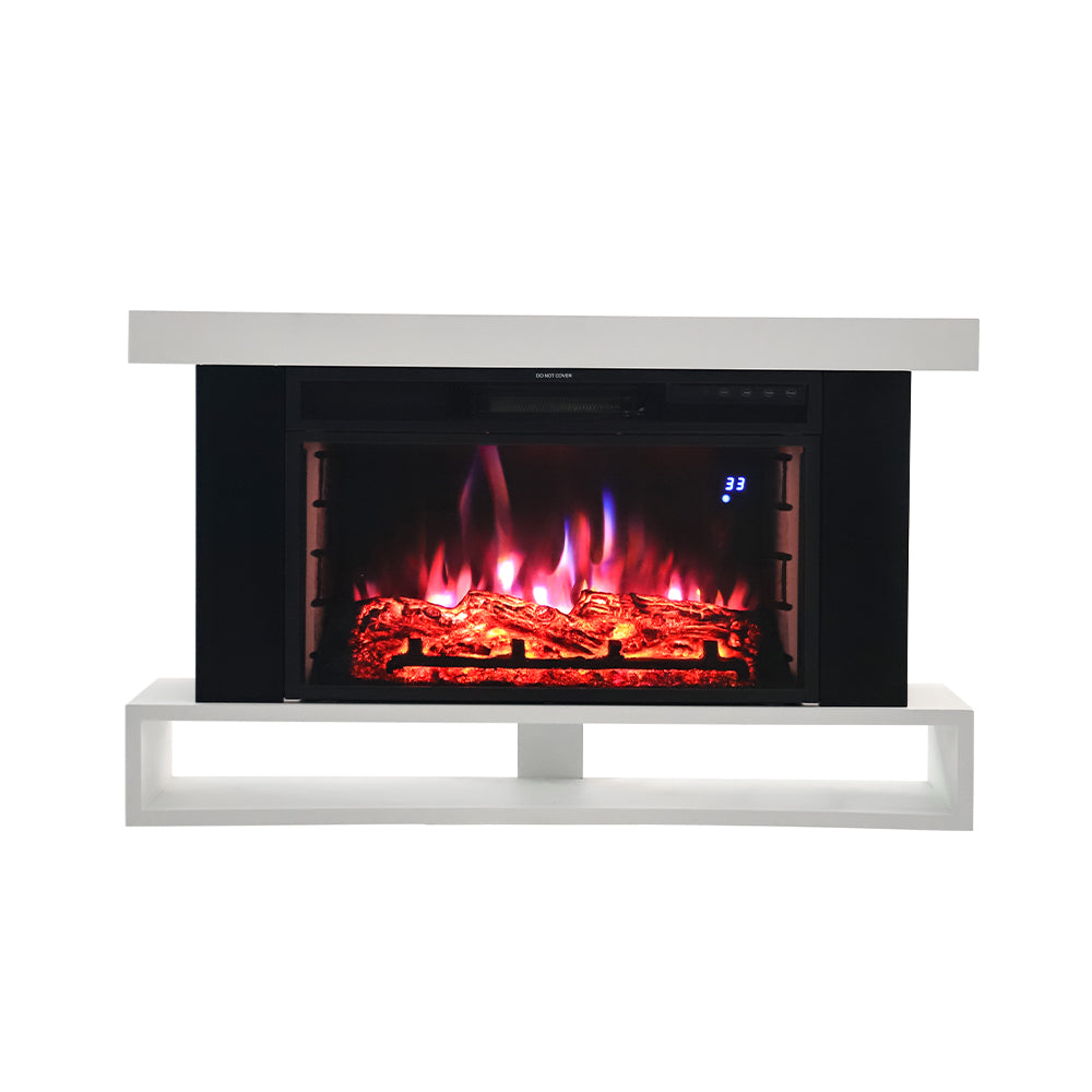 30 Inch Wall Mounted Electric Fireplace Suite with Shelf Fireplaces Living and Home 