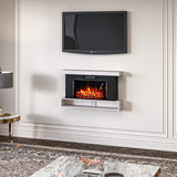 30 Inch Wall Mounted Electric Fireplace Suite with Shelf Fireplace Suites Living and Home 