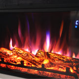 30 Inch Wall Mounted Electric Fireplace Suite with Shelf Fireplaces Living and Home 