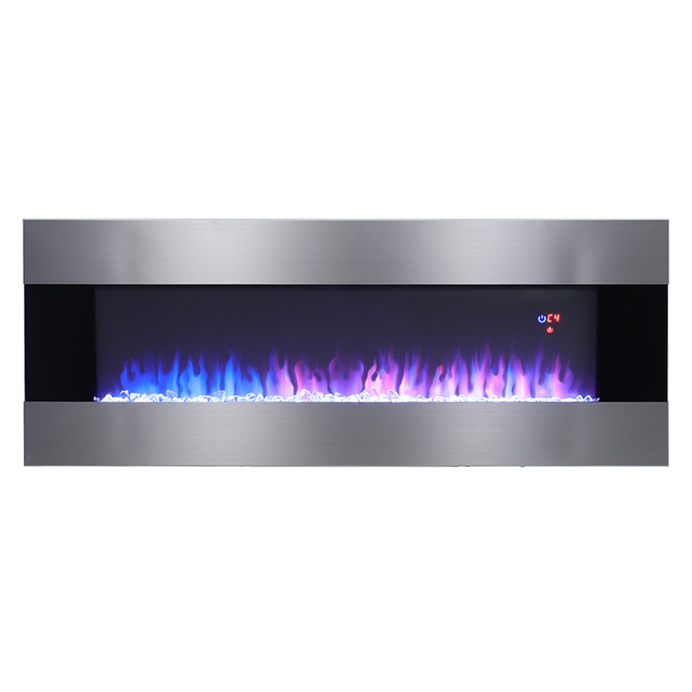 Wall Mounted Electric Fireplace with Multi-color Flames Wall Mounted Fires Living and Home 101.6 cm W 