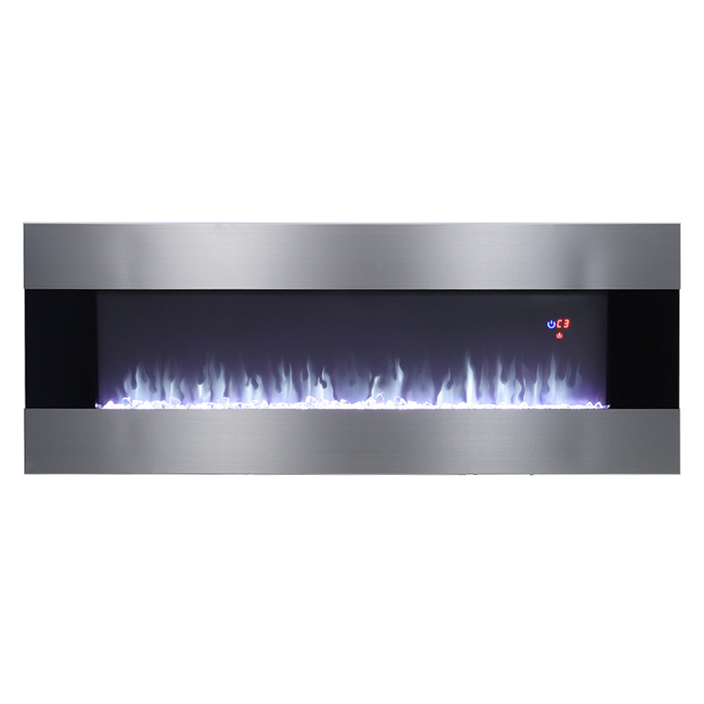 Wall Mounted Electric Fireplace with Multi-color Flames Wall Mounted Fires Living and Home 128 cm W 
