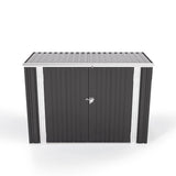 Lockable Bin Storage Metal Waste Container Storage Shed Bin Storage Living and Home 