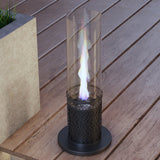 Cylindrical Fuel Fire Pit Bio Ethanol Burner Patio Heater Bio Ethanol Fireplaces Living and Home 