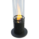 Cylindrical Fuel Fire Pit Bio Ethanol Burner Patio Heater Bio Ethanol Fireplaces Living and Home 