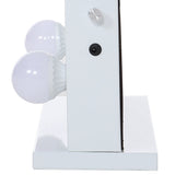 Metal Round Lighted Makeup Mirror for Tabletop Face Mirrors Living and Home 