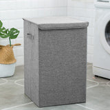 Foldable Home Laundry Baskets Laundry Hamper with Lid Laundry Baskets Living and Home Grey Small 