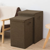 Foldable Home Laundry Baskets Laundry Hamper with Lid Laundry Baskets Living and Home Brown Large 