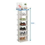 Wooden Shoe Rack Organizer Easy Assembly 5/7 Tiers Storage Shelf Shelves & Racks Living and Home 