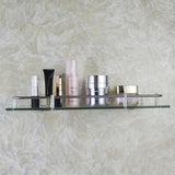Bathroom Tempered Glass Storage Shelf 6MM Thick Wall Mounted
