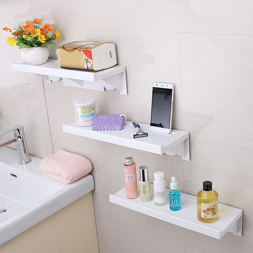 Bathroom Self-Adhesive Shelf Waterproof Shower Rack Shower Caddies Living and Home 