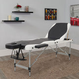 Leather Upholstered Adjustable Massage Bed Bedroom Furniture Living and Home 