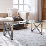X-Frame Contemporary Coffee Table Coffee Tables Living and Home 