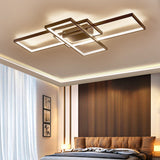 Modern LED Ceiling Light with 3 Black Rectangle Lampshades Ceiling Light Living and Home 