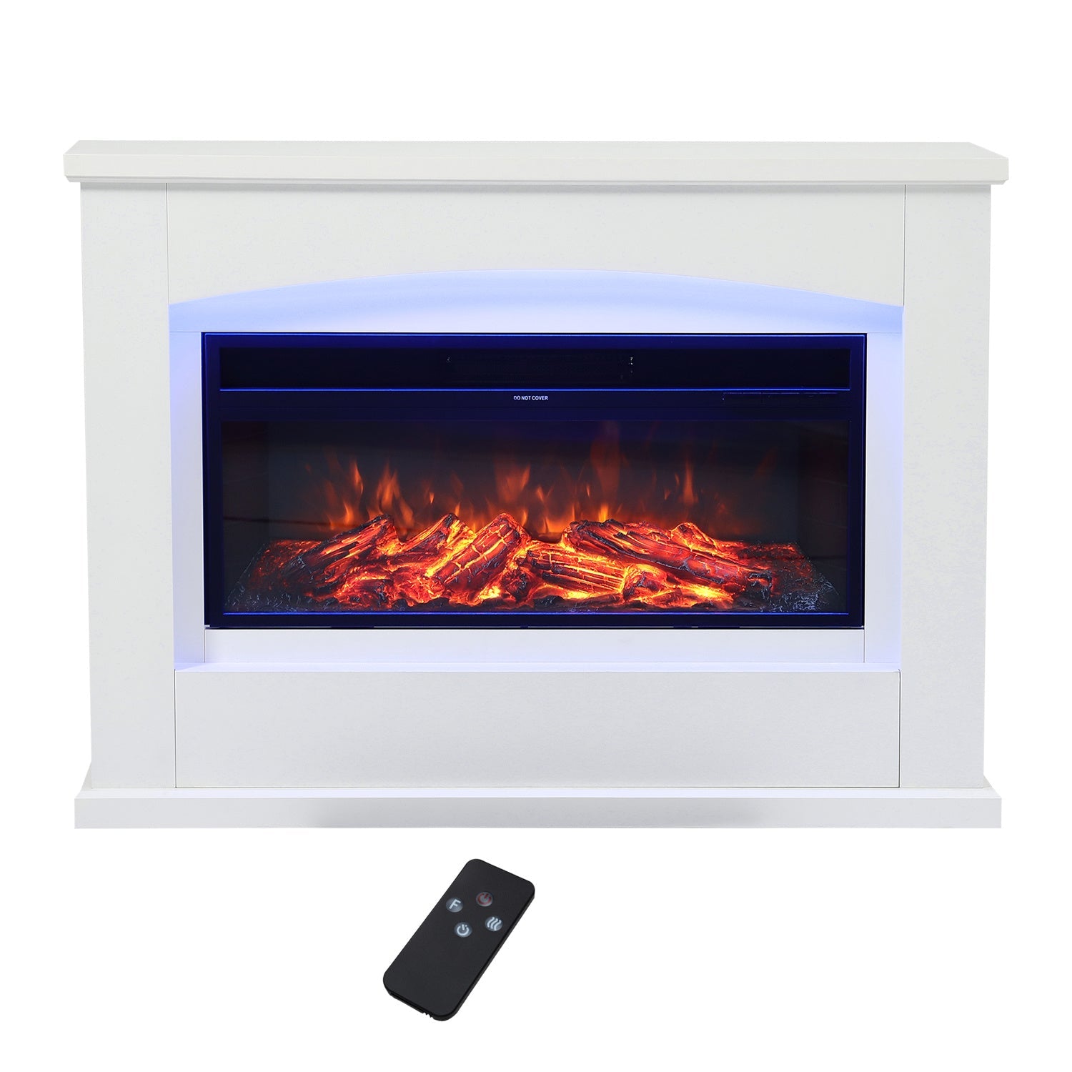 34 Inch Electric Fireplace Suite Temperature Adjustment Room Heater 1800W Fireplaces Living and Home 