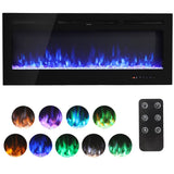 60 Inch Insert Electric Fireplace Heater Wall Mounted Electric Fireplace 1500w Black Fireplaces Living and Home 