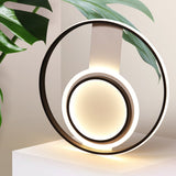 Modern LED Ceiling Light with 2 Circular Rings in Black Dimmable/Non-Dimmable Ceiling Light Living and Home 