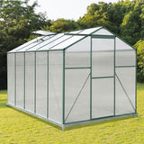 10' x 6' ft Garden Hobby Greenhouse Green Framed with 2 Vents Garden greenhouse Living and Home 