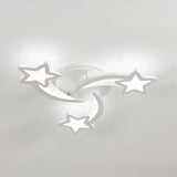 Modern LED Ceiling Light with Star Lampshades Ceiling Light Living and Home W 60 x L 60 x H 6.5 cm Non-Dimmable WhiteGlow