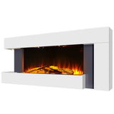50 Inch LED Electric Fireplace L Shaped Wall Mounted Electric Fire Fireplaces Living and Home 